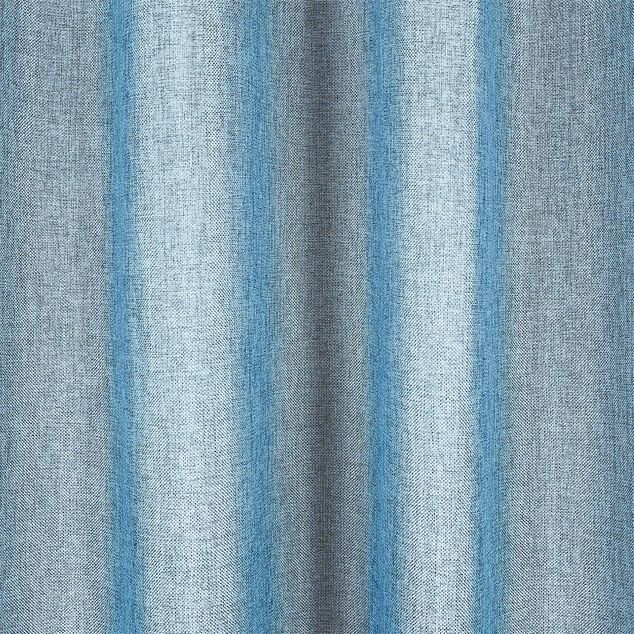 Rideau polyester 140x240cm bleu chin&eacute;