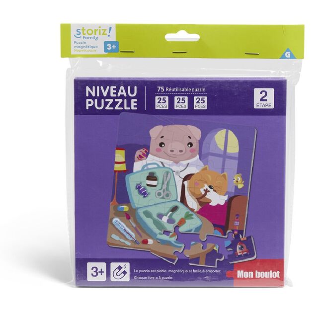 Livre 3 puzzles magn&eacute;tiques pour enfant
