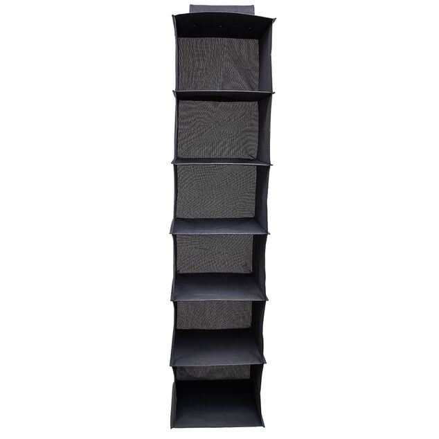 Organisateur de v&ecirc;tements Gris - 6 niveaux - 30x30xH128 cm