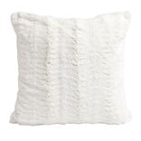 Housse de coussin effet fourrure gaufré 40x40cm (3 modèles)
