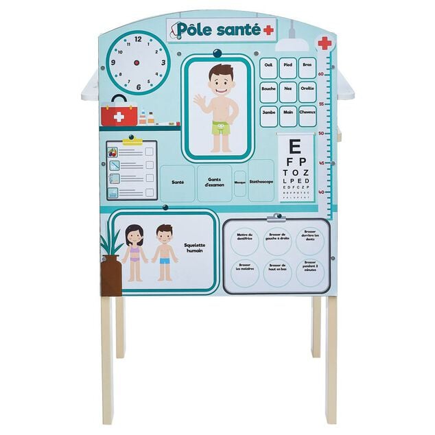 Stand v&eacute;t&eacute;rinaire 2-en-1 en bois certifi&eacute; FSC&reg;