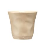 Tasse expresso 10cl forme organique c&eacute;ramique beige &Oslash;6xH6,3cm
