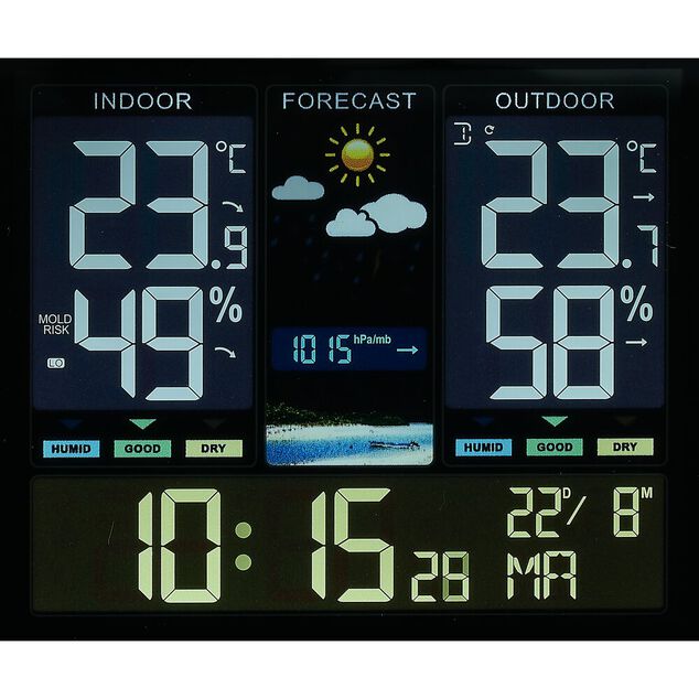 Station m&eacute;t&eacute;o digitale 12x12x2,45cm