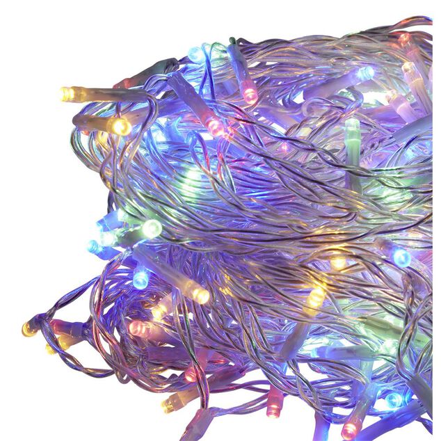 Rideau électrique 180 LED 2,47m multicolore