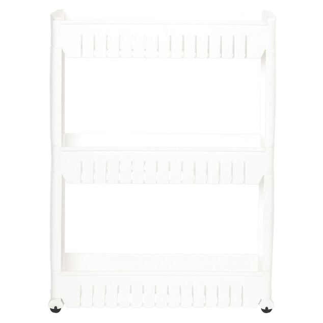 Desserte resserre cuisine étroite sur roulettes 3 niveaux