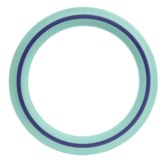 Frisbee disque volant caoutchouc et plastique vert menthe &Oslash;28,5cm