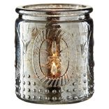 Bougeoir en verre color&eacute;