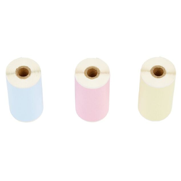 Rouleau autocollant coloré x 3 pour imprimante Printick