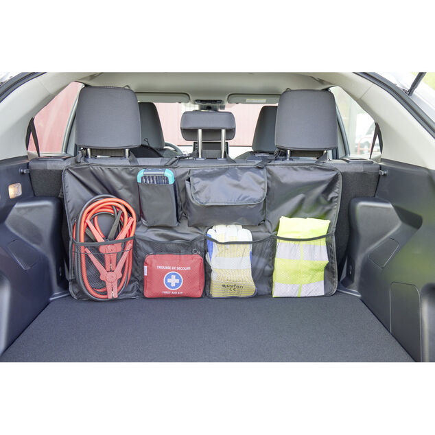 Organisateur coffre de voiture avec pochettes 44x89cm