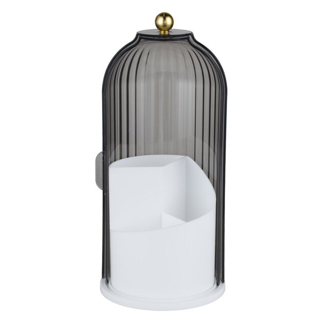 Rangement cosm&eacute;tique ouverture pivotante rotation 360&deg;C &Oslash;12xH27cm