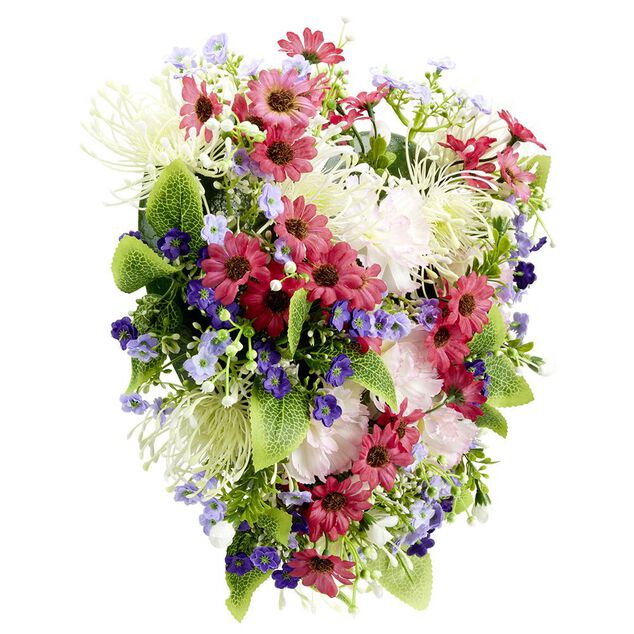 Coussin de fleurs forme coeur - Fleurs artificielles - Rose