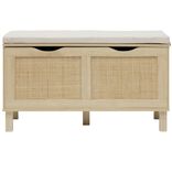 Banc coffre Kanna cannage rotin 80x35xH45cm