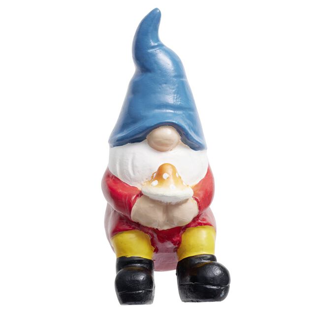 Figurine bord de pot nain de jardin H10cm (4 mod&egrave;les)