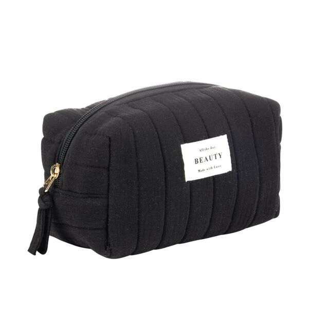 Trousse de toilette gaze de coton 18x10xH10cm (3 mod&egrave;les)