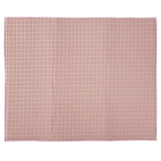 Tapis &eacute;gouttoir tissu absorbant quadrill&eacute; uni 40x50cm (2 mod&egrave;les)