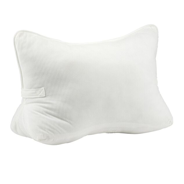 Coussin de dos polyester c&ocirc;tel&eacute; 55x35x&Eacute;p10cm (2 mod&egrave;les vert ou blanc)