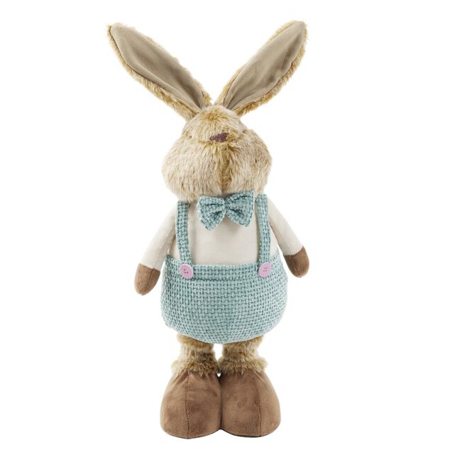 D&eacute;coration &agrave; poser lapin r&eacute;tactable jambes extensibles H75cm (2 mod&egrave;les)