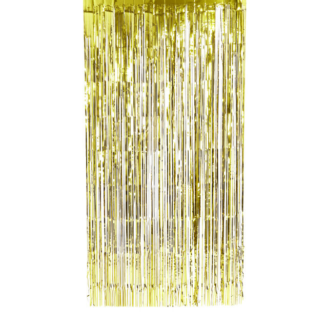 Rideau de porte fil alu doré 1x2m