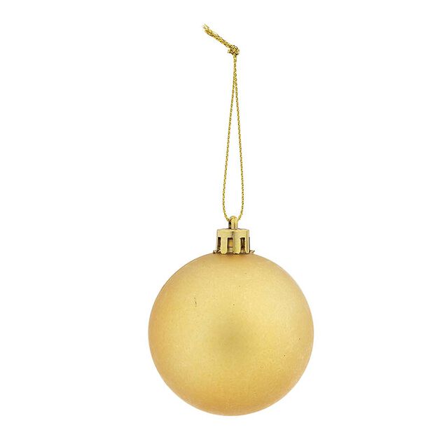 Boule de No&euml;l blanche et dor&eacute;e x 32
