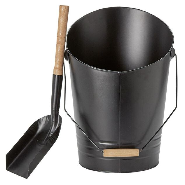 Seau et pelle &agrave; cendres chemin&eacute;e