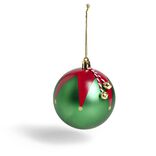 Boule de No&euml;l th&egrave;me lutin avec grelots &Oslash;8cm H8cm