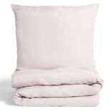 Parure de lit 1 place r&eacute;versible beige et rose 140x200cm