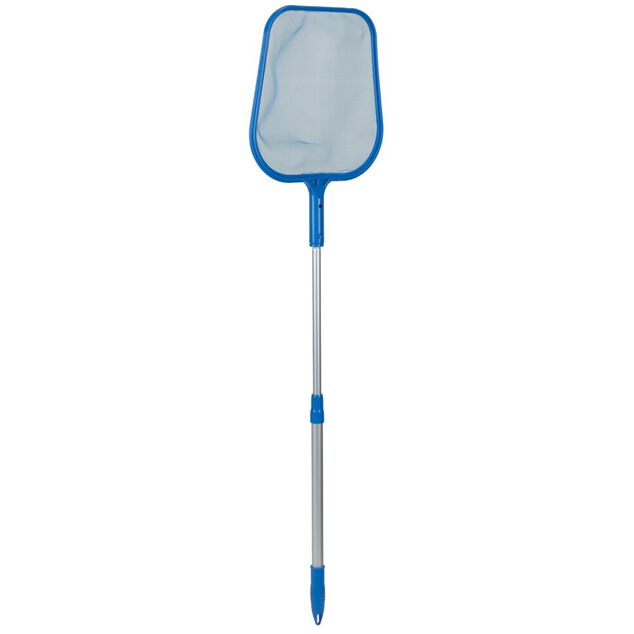 &Eacute;puisette piscine surface avec manche t&eacute;lescopique L122cm