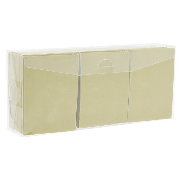 Serviette origami en papier doré x12