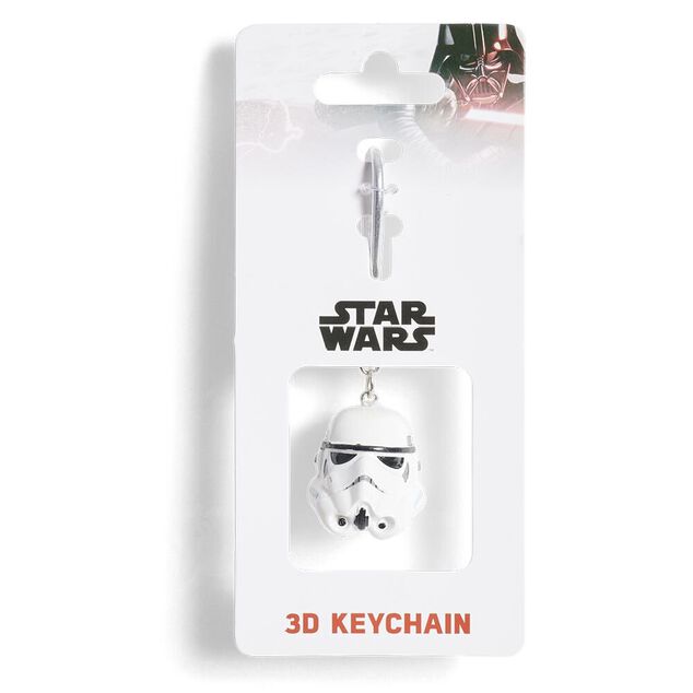 Porte-cl&eacute; casque de soldat Star Wars silicone blanc