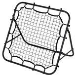 Filet de rebond pour entra&icirc;nement football m&eacute;tal noir 84x84xH73cm