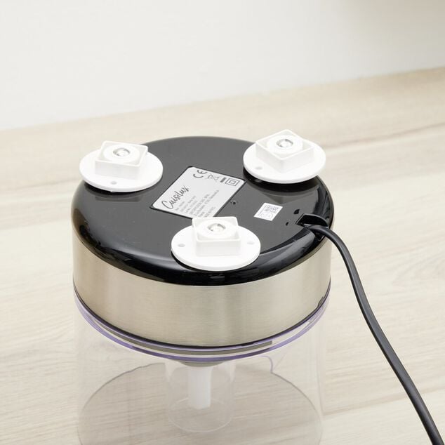 Roulette adh&eacute;sive 360&deg; universelle blanche 4 pi&egrave;ces &Oslash;4,5xH1,5cm