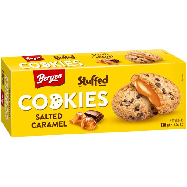 Biscuit cookies caramel beurre sal&eacute; 128g