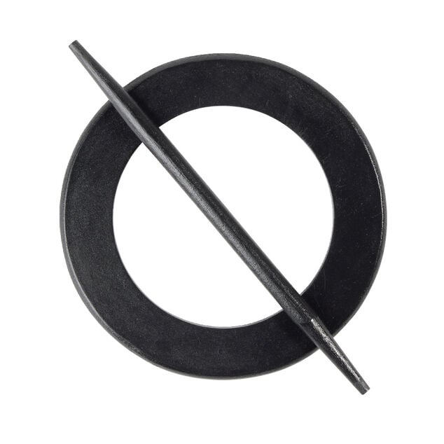 Embrasse pour rideau ronde en bois noir ou blanc &Oslash;14cm (2 mod&egrave;les)