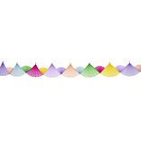 Guirlande éventail papier de soie thème fée licorne 6m