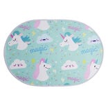 Tapis enfant licorne ou crocodile polyester 40x60cm - 2 modèles