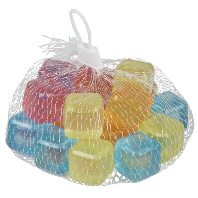 Cube gla&ccedil;on plastique multicolore x20
