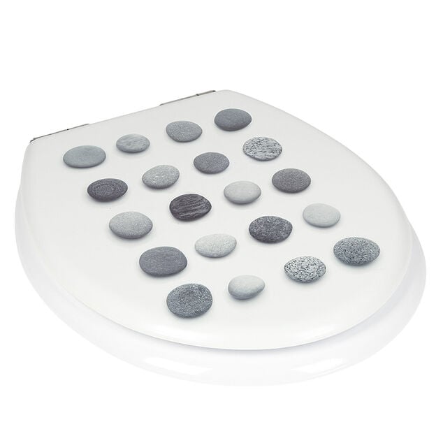Abattant WC motif galets