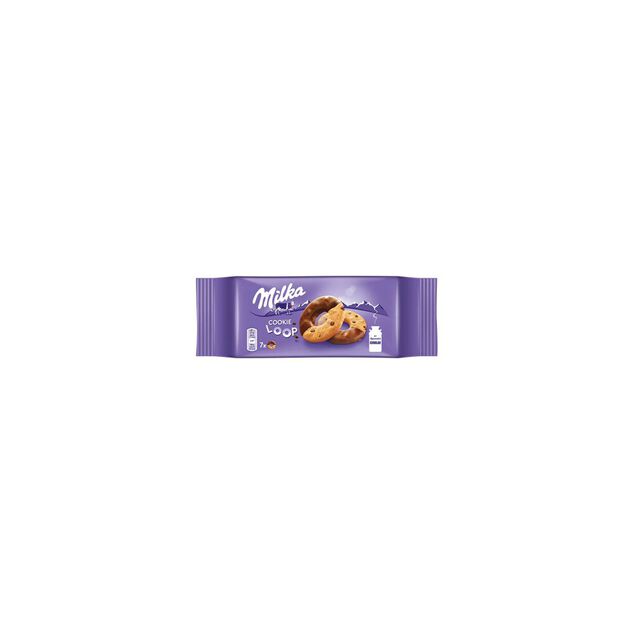 Paquet de 7 g&acirc;teaux Milka Cookie Loop chocolat 132gr
