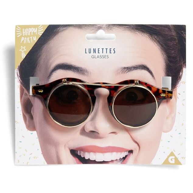Paire de lunettes double flip