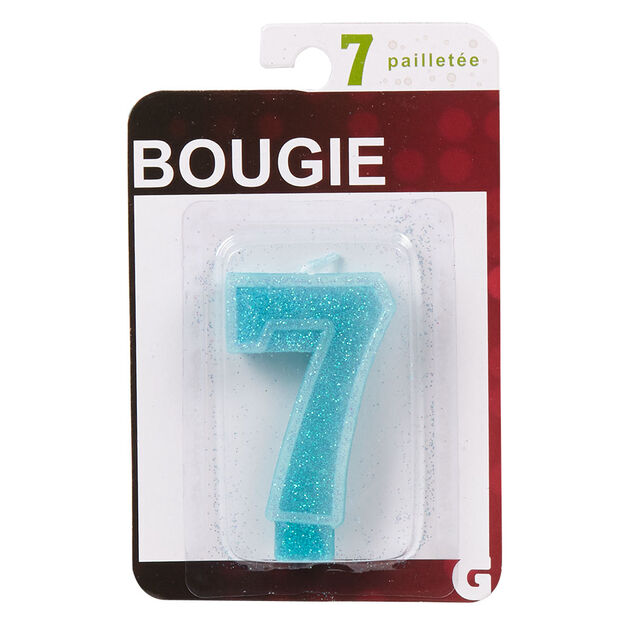 Bougie anniversaire chiffre 7