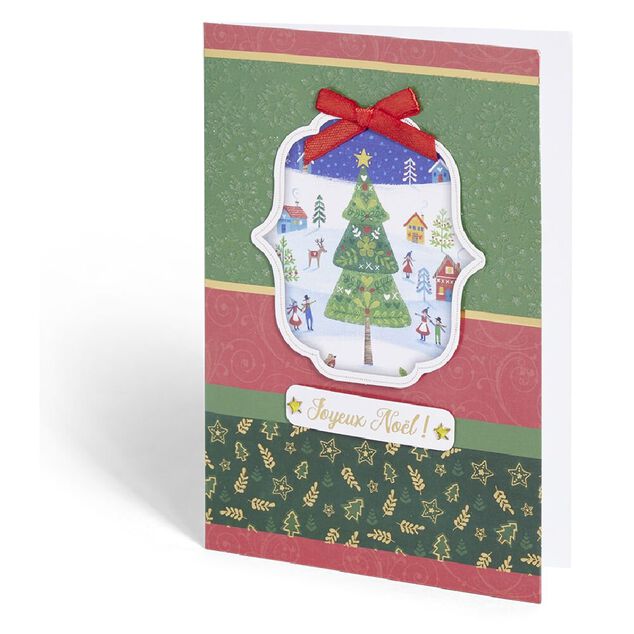 Carte de voeux No&euml;l 12x17cm (plusieurs mod&egrave;les)