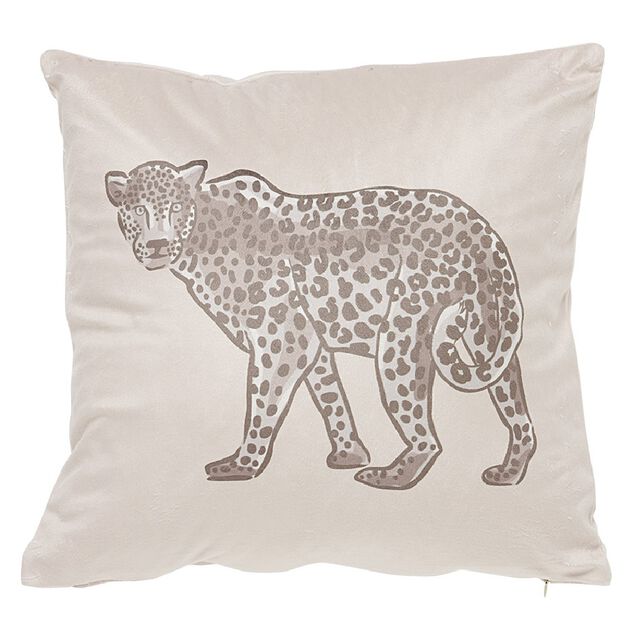 Housse de coussin carr&eacute; design animaux x2
