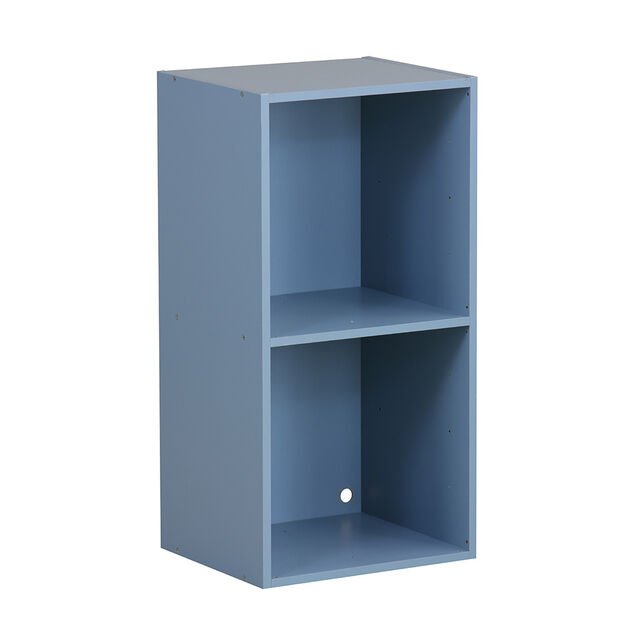 Structure Box Cube 2 Cases Bleu - 35,2x30xH69,2 cm