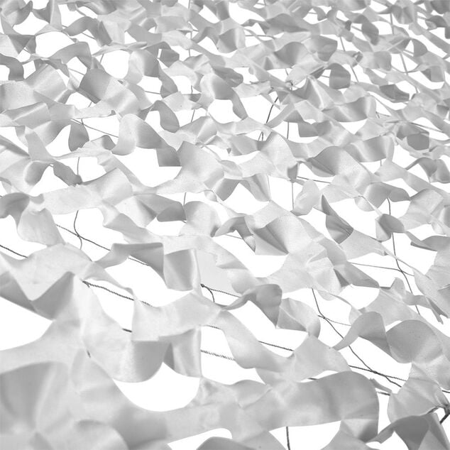 Voile d'ombrage carr&eacute; ajour&eacute; Corse blanc 100% polyester 300x300cm