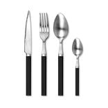 M&eacute;nag&egrave;re Laguiole Cottage 16pcs inox manche noir