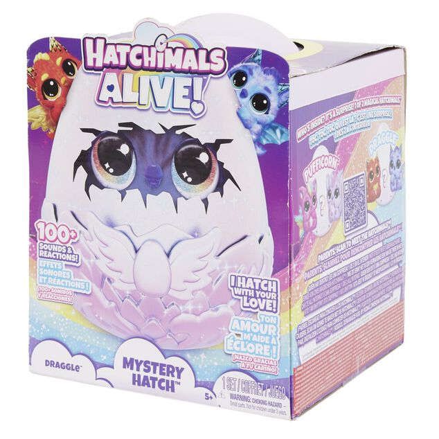 Jeu oeuf Hatchimals Alive Mistery Draggle H20cm