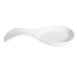 Repose cuillère en dolomite blanc 21,6x10x2,9cm