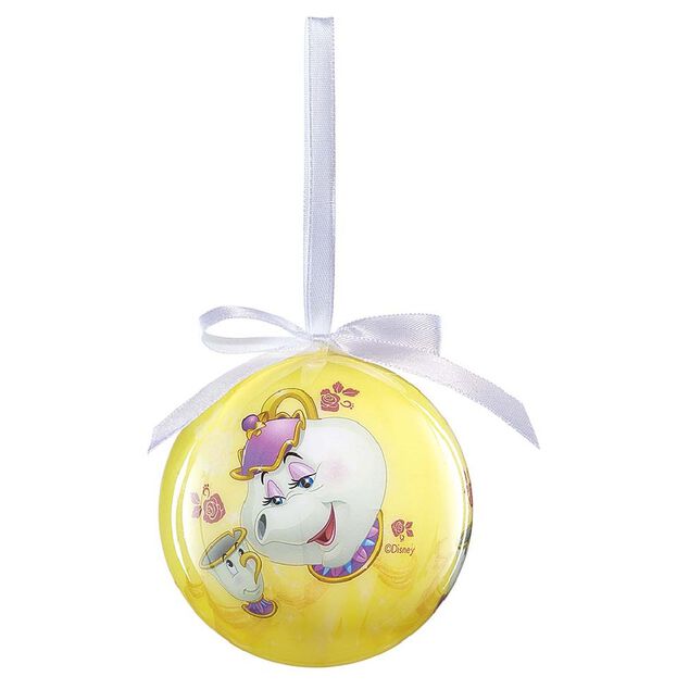 Boule de No&euml;l Disney La Belle et la B&ecirc;te