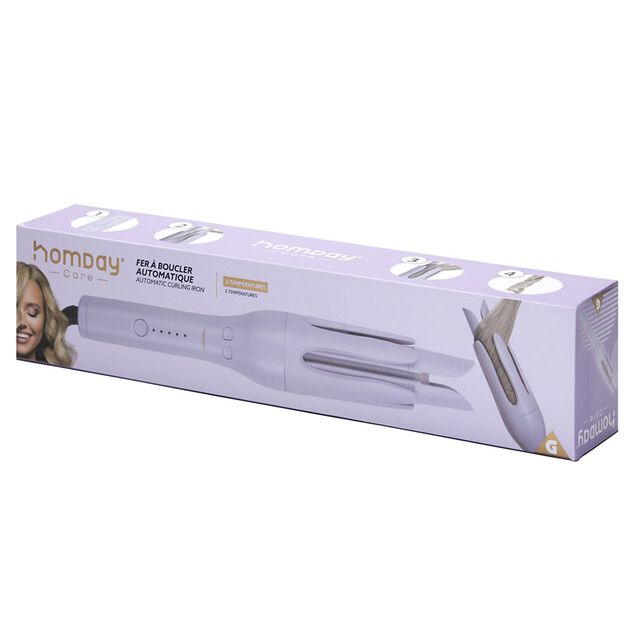 Fer à boucler électrique automatique 30W Ø5xL32cm (3 modèles)