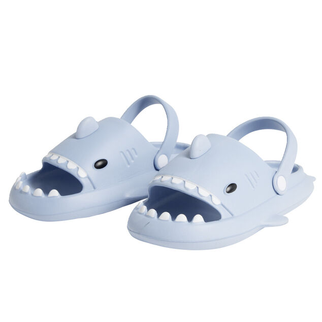 Chaussons requin enfant caoutchouc bleu 30/31